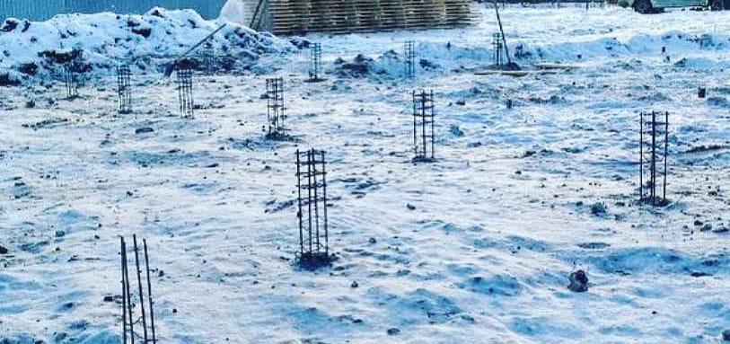 Фундамент на забивных ЖБ сваях